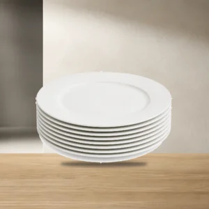 White Dinner Plate Set