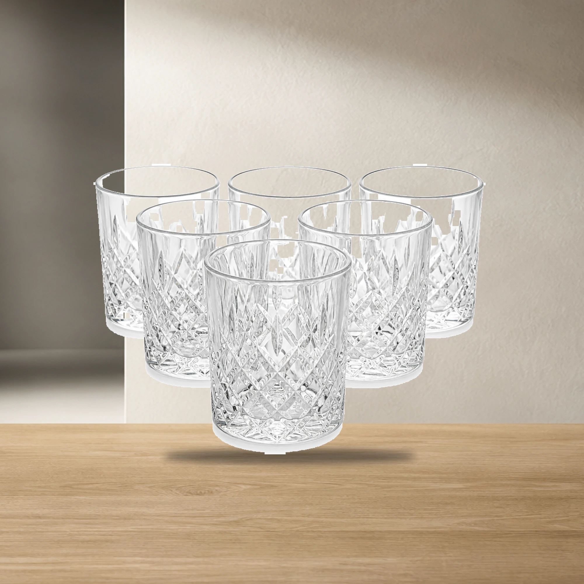 Clear Glass Tumbler Set - Image 4