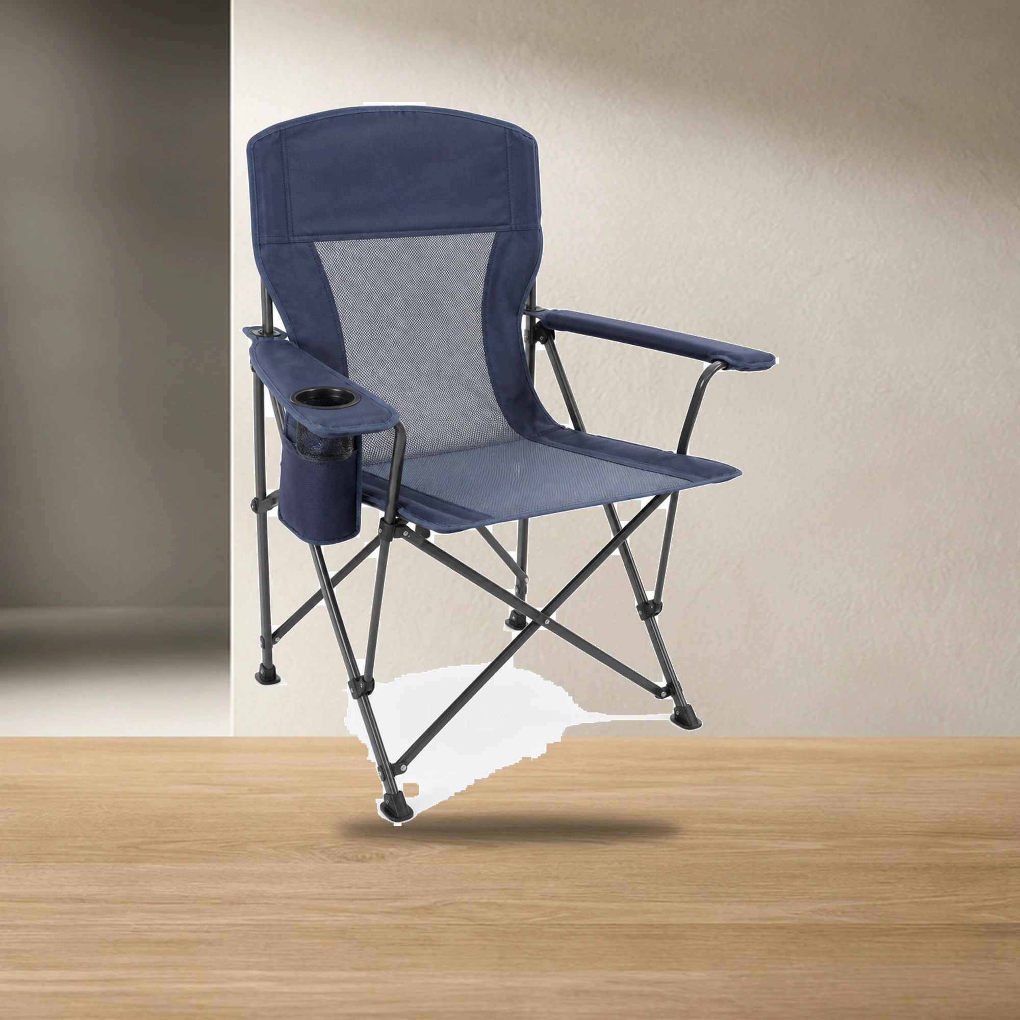 Blue Outdoor Folding Chair - Image 3