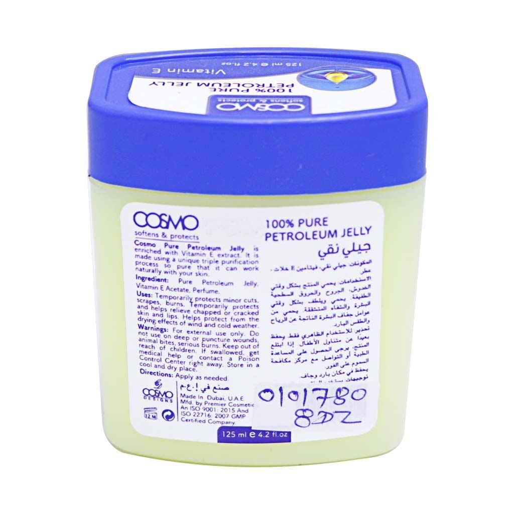 Cosmo Skin Protectant Petroleum Jelly Enriched with Vitamin E 125Ml - Image 2