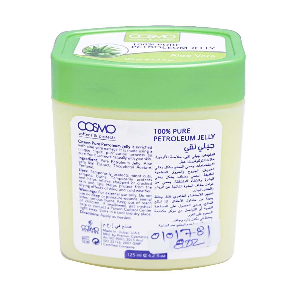 Cosmo Aloe Vera Skin Nourishing Petroleum Jelly 125Ml - Image 2