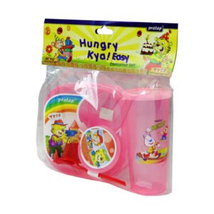 Plastic Transparent Kids Lunch Box Set