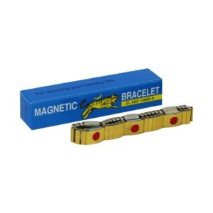 Moon Tiger Blood Pressure Controlling Magnetic Bracelet with Red Gem Stones