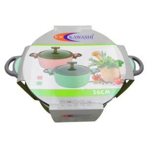 Kawashi Ceramic Casserole 26Cm with Glass-Lid