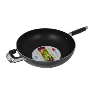 Kawashi Royal Aluminium Wokpan with Handle Size 30Cm