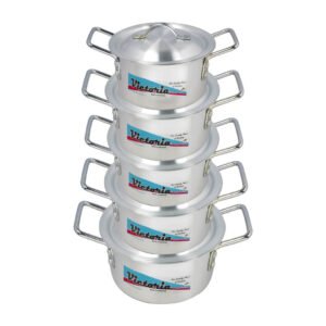 Victoria Aluminum Cooking Pots Set With-Lid