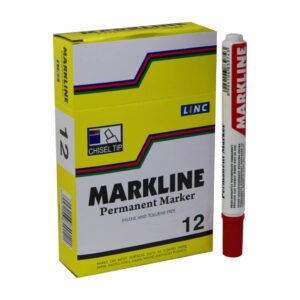 Linc Markline Permanent Markers - Set of 12 Pieces