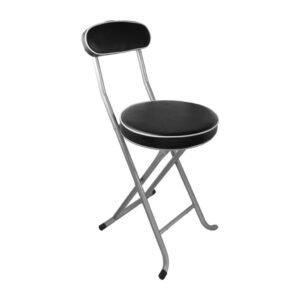 Modern Round Metal Folding Chairs for Office, Dining or Leisure