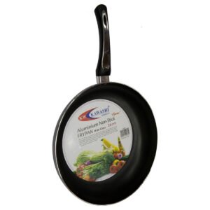 Kawashi Aluminium Non-Stick Opera Fry Pan With Glass-Lid 24Cm