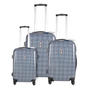 Solo's PC & NBS Unbreakable Light Weight Assorted Colors 3 Piece Luggage Set